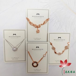 優雅甜美百搭造型玫瑰金手鍊